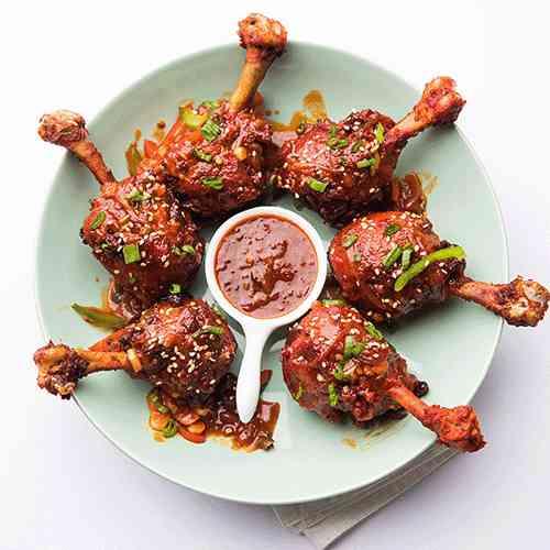 Ajwain Flavoured Chicken Lollipop