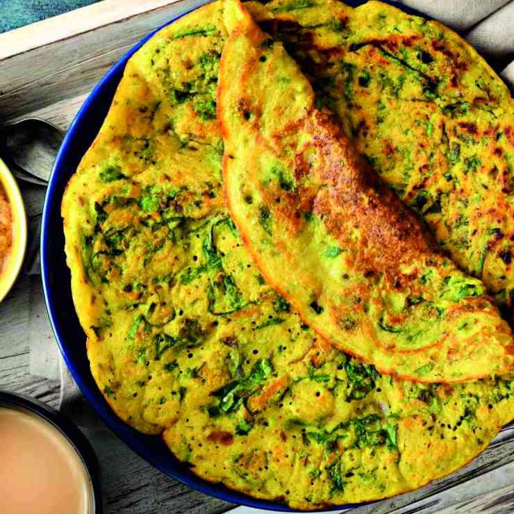 Bajra Palak Pancake