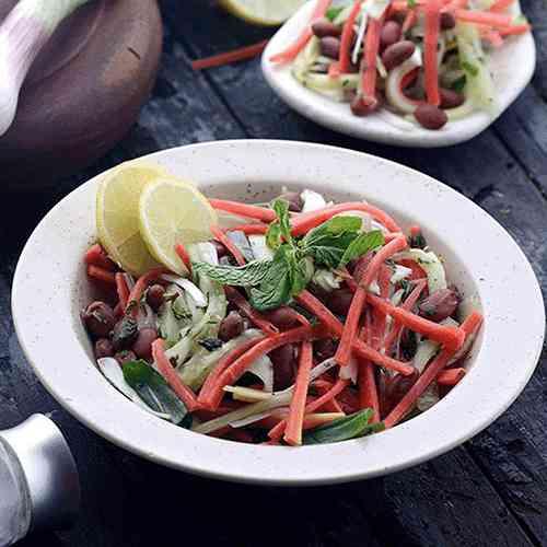 Carrot Cucumber Rajma Salad