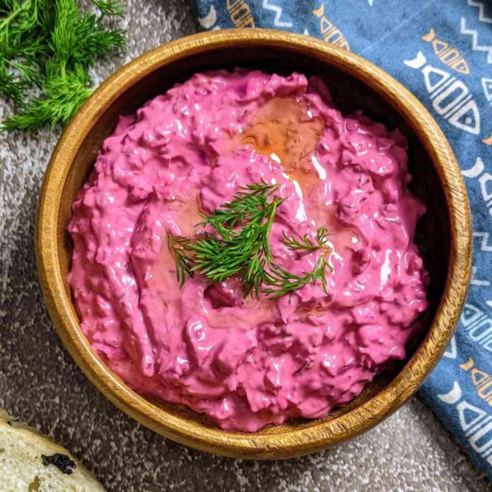 Beetroot Curd Dip