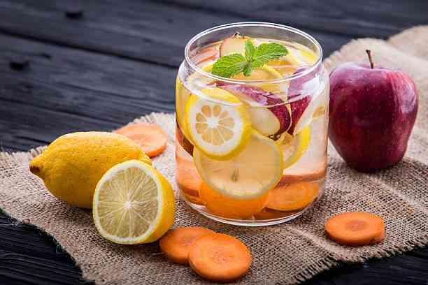 Carrot Fennel Seeds & Mint Detox Water