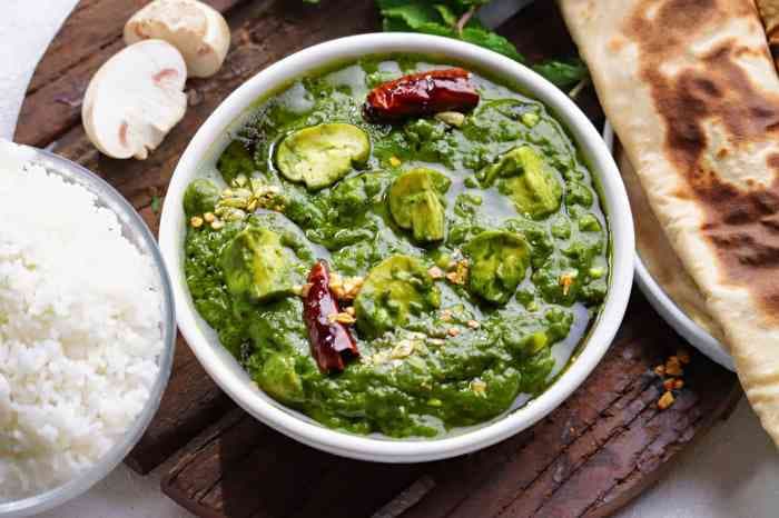 Palak Mushroom